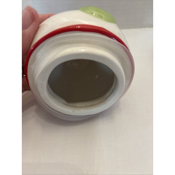 Boston Warehouse Trading Corp Ceramic Snowman Cookie Jar Medium Height 7” - Picture 13 of 16